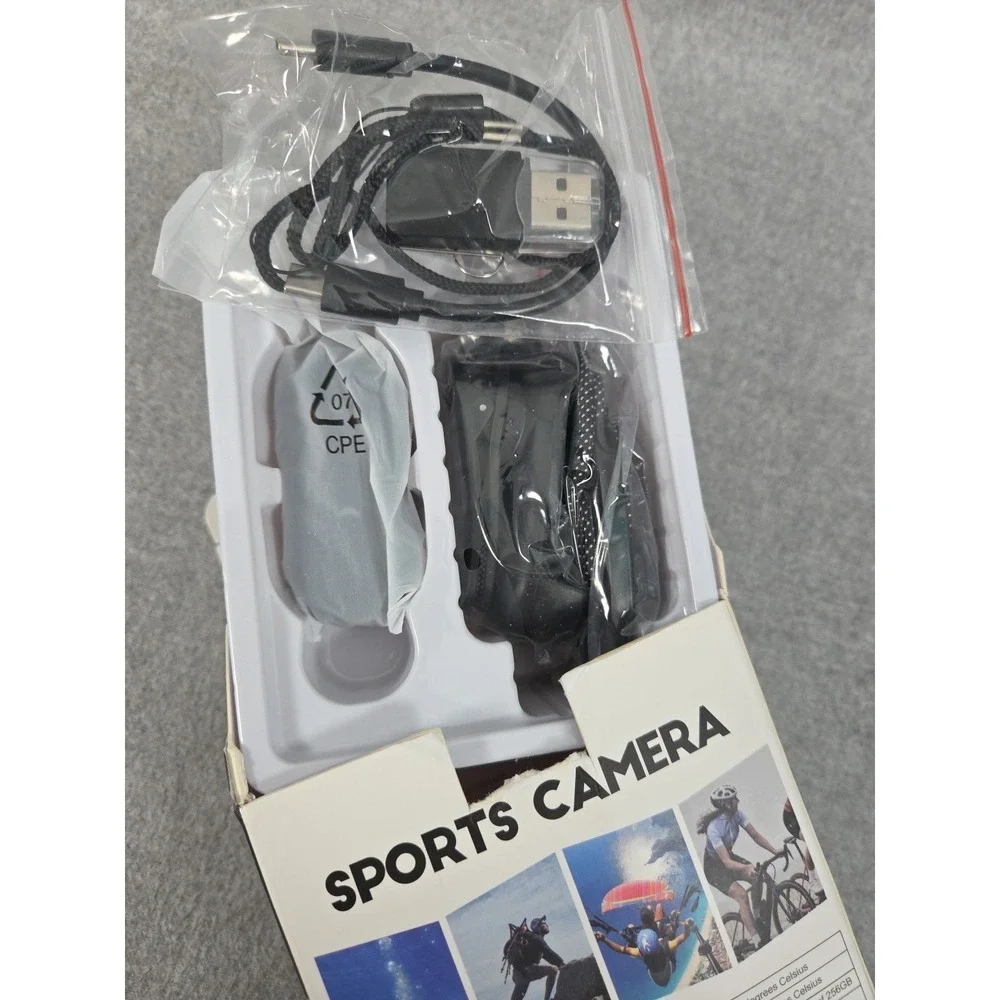 Sports Camera 1080P WiFi Black Portable Back Clip High Definition Recording NEW